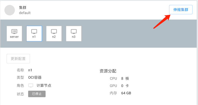 private cluster set resource